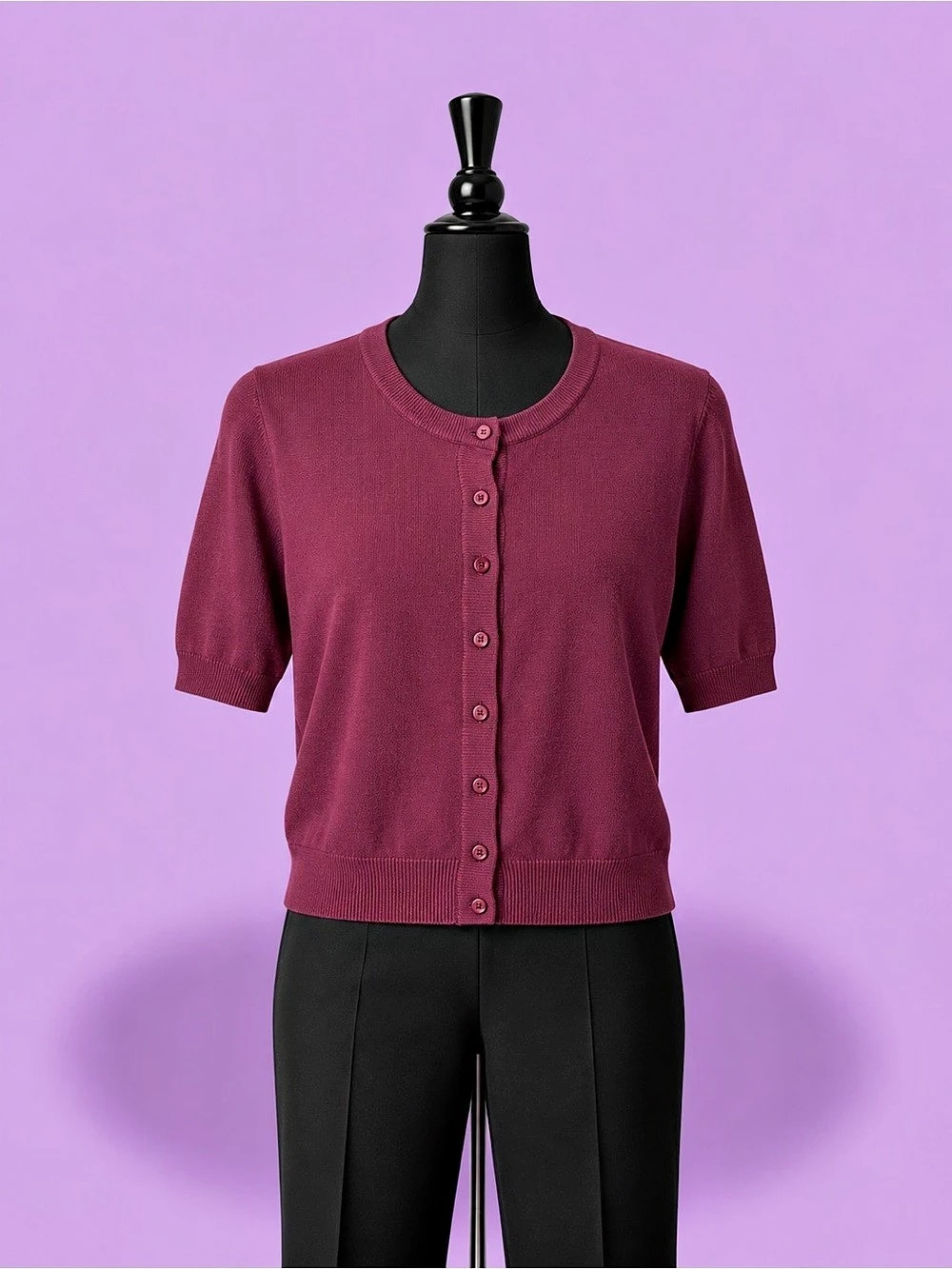 Torrid Short Sleeve Cardigan in Purple Size 2 Like New